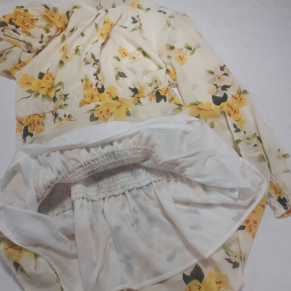 Speed Control Beautiful Floral Design Mini Longsleeve Dress Size XL - Picture 6 of 16